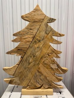 Rustic Reclaimed Wood Christmas Tree Decor