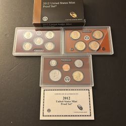 Coins – 2012S Brilliant Uncirculated Proof Set in Original Mint Packaging – Total 14 coins $94