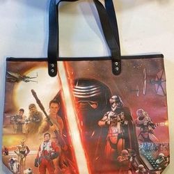 Loungefly Star Wars The Force Awakens Movie Poster Photo Large Tote Bag Purse