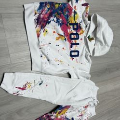 ralph lauren polo sweatshirt set 