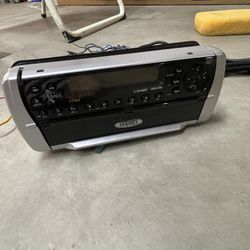 Marine Stereo System Clarion Head unit Cd Changer, Panasonic Speakers And Pyle Amplifier 