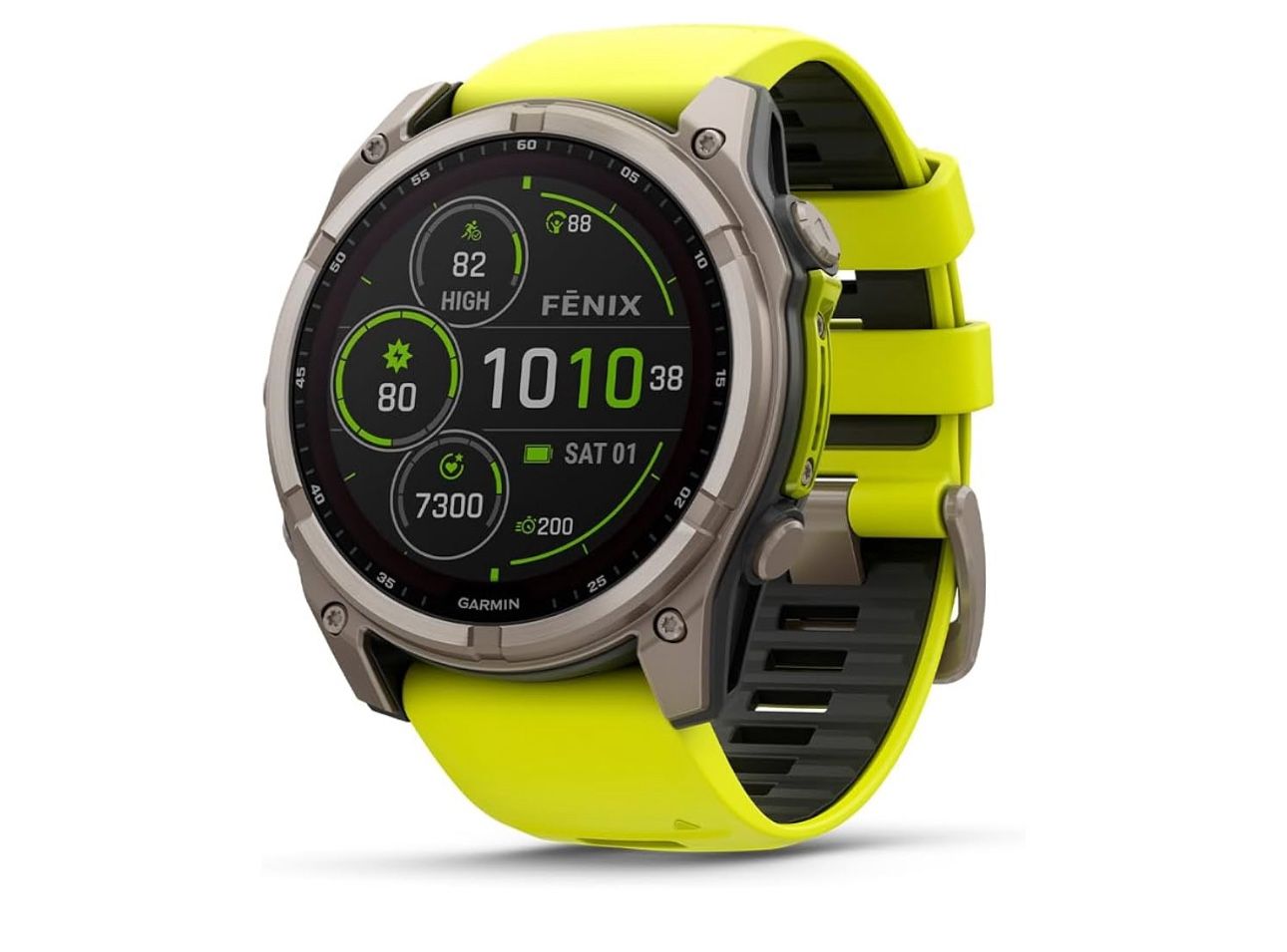 Garmin fēnix® 8 – 51 mm, Solar, Sapphire, Premium Multisport GPS Smartwatch, Long-Lasting Battery Life, Dive-Rated, Built-in LED Flashlight, Titanium