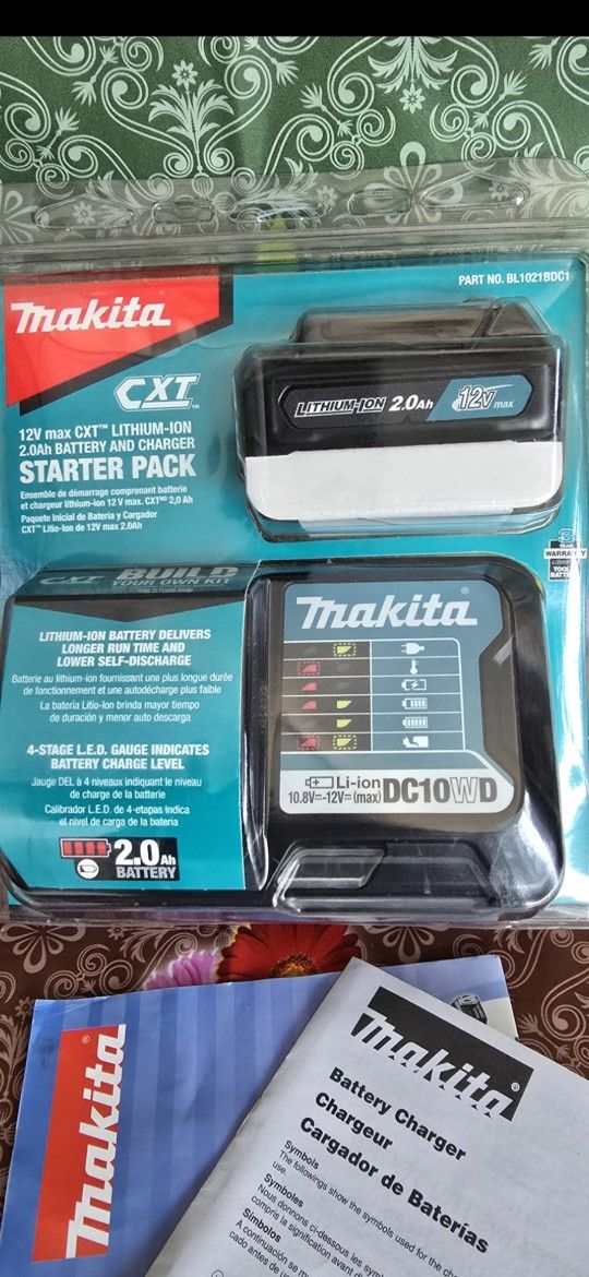 Makita
12V max CXT Lithium-Ion Compact Battery Pack 2.0Ah and Charger Starter Kit