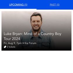 Luke Bryan Tickets 8/9/24