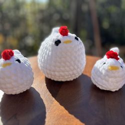 Mama Chicken With Baby Chicks 🐤 Handmade Crochet 🧶 