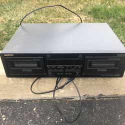 Onkyo Dual Cassette Deck Powers Up As Is Foxchase 