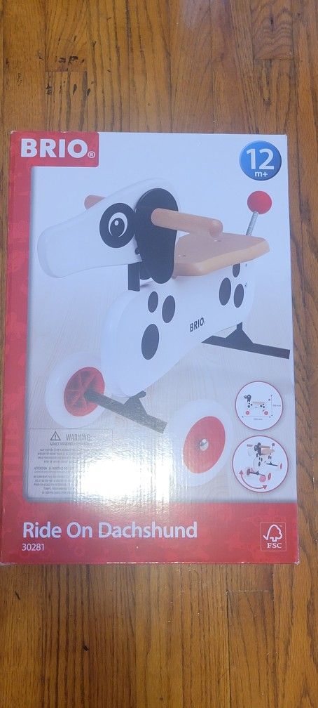 Wooden Dog For Kids To Ride