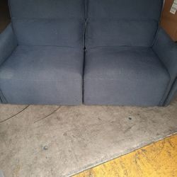 Loveseat Blue Cloth