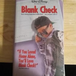 Walt Disney Blank Check  Movie VHS
