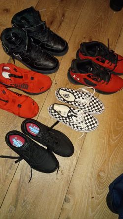 Assorted pairs of shoes