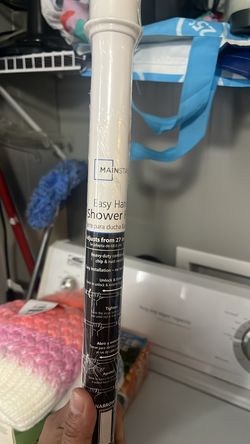 Easy hang  shower rod