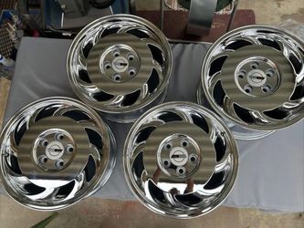 Set of 4 Chrome Chevrolet Corvette C4 17" Factory OEM Wheels Sawblade Rims