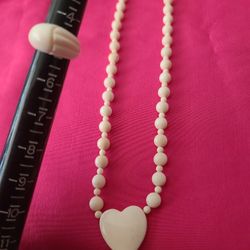 Ivory Ring Sz 5 And 20 In REAL ivory Necklace Can Be Sold Separately Price Is Marked Down 