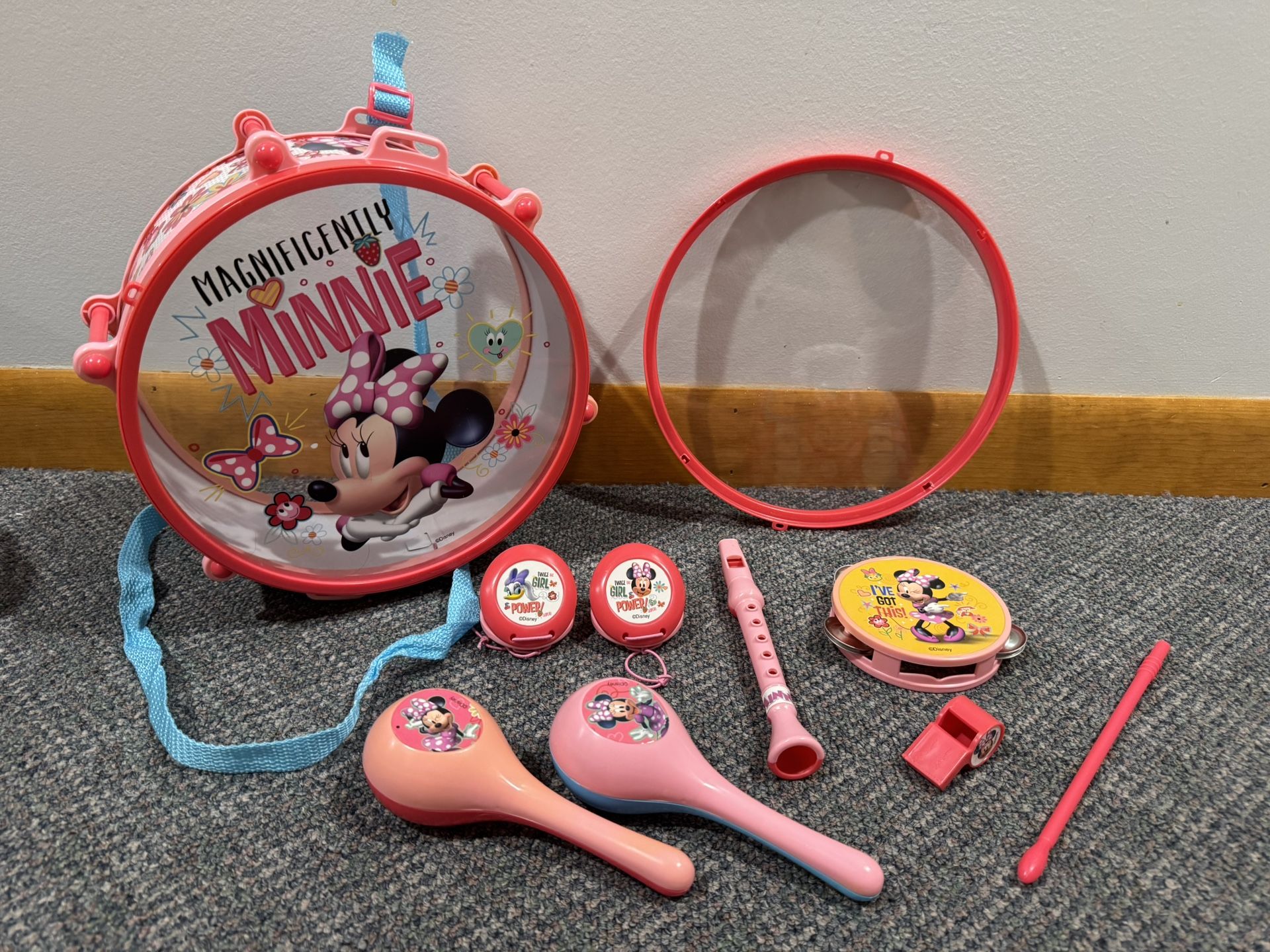 Minnie Mouse Drum Set