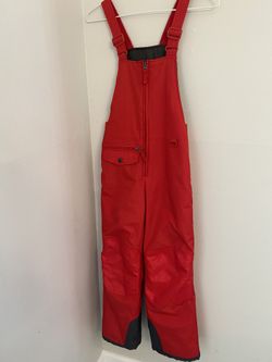 TSLA Snow Bib/Pants - Red Size M 10/12 Youth