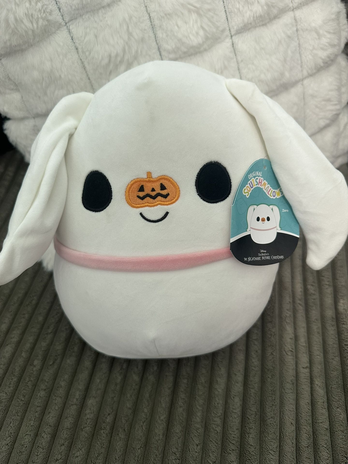 Nightmare Before Christmas Zero with Pumpkin Squishmallows
