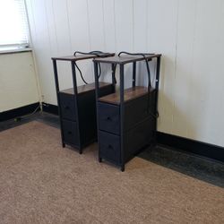 Two nightstands - can DELIVER almost anywhere for $20 extra - gently used and in LIKE NEW condition 😍