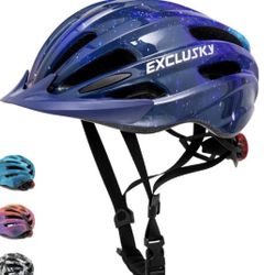 New Kids bike helmet with back light ages 5-12