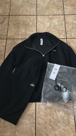 Alo Yoga Black Tracksuit Set with Tags