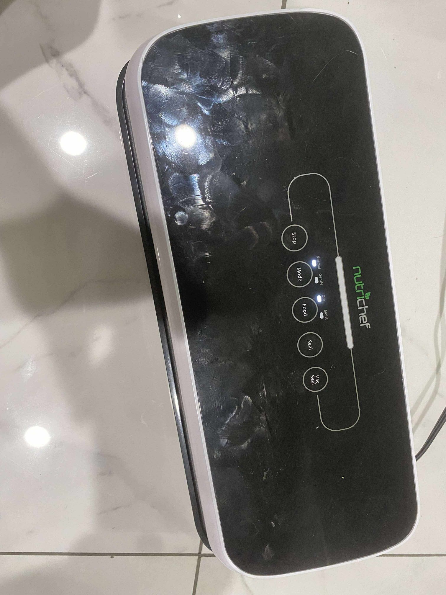 Nutrichef Automatic Food Vacuum Sealer Black