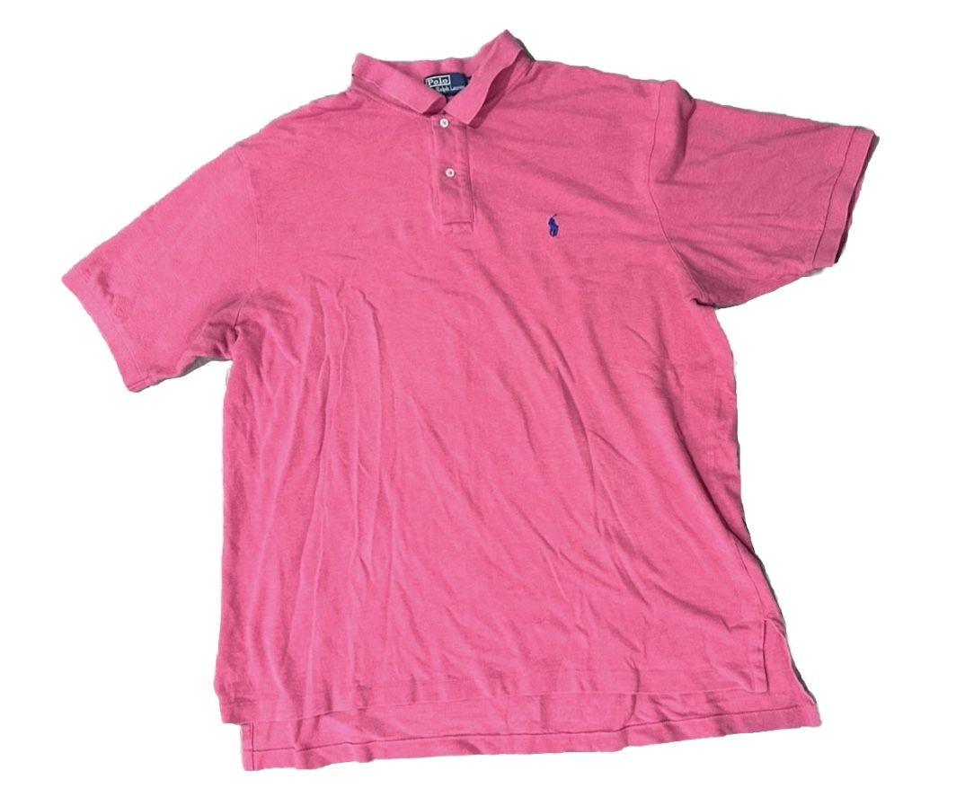 Polo Ralph Lauren Shirt Sz 2XLT Men’s Heather Red Pink Short Sleeve