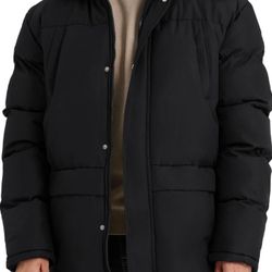 Men's Long Winter Hooded Jacket 
