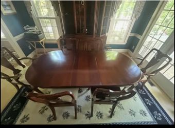 Lexington, North Carolina made mahogany dining room table