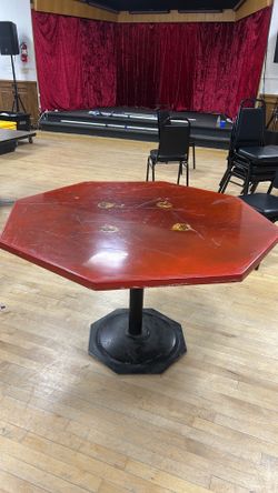 Vintage Moose Lodge Poker Table