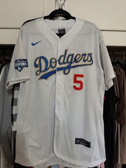Corey Seager Dodgers World Series jersey XL