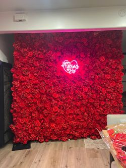 Rose flower wall