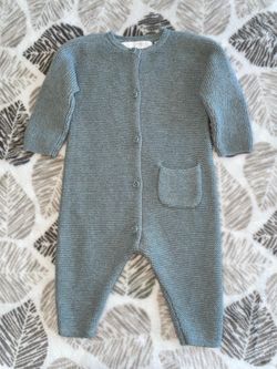 Zara 3 months baby boy knit jumpsuit