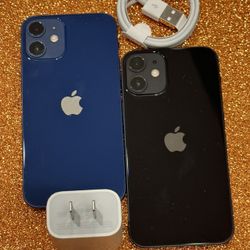 IPhone 12 Mini (128gb) Blue And Black UNLOCKED