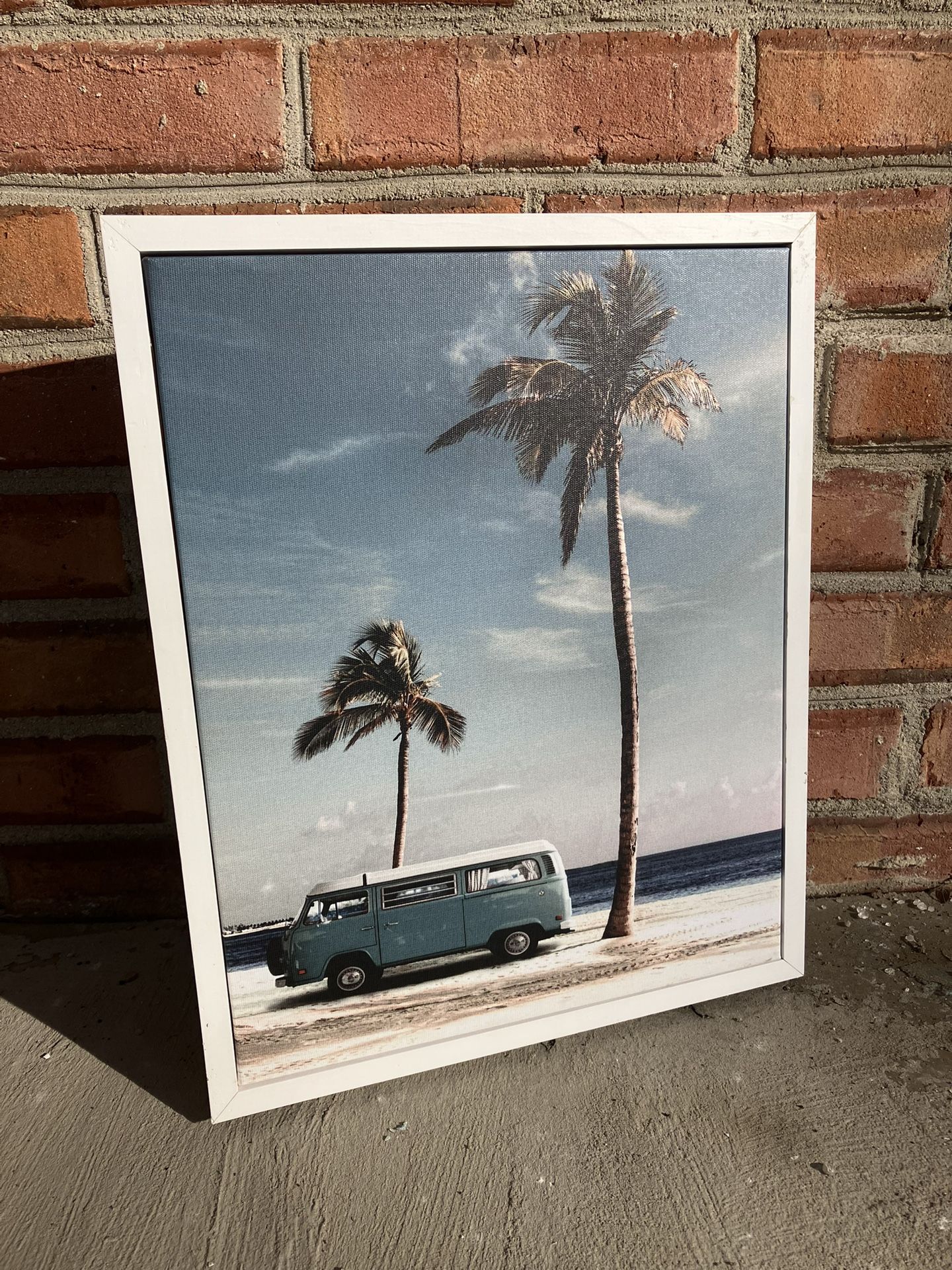 Framed Canvas Palm Tree Wall Art