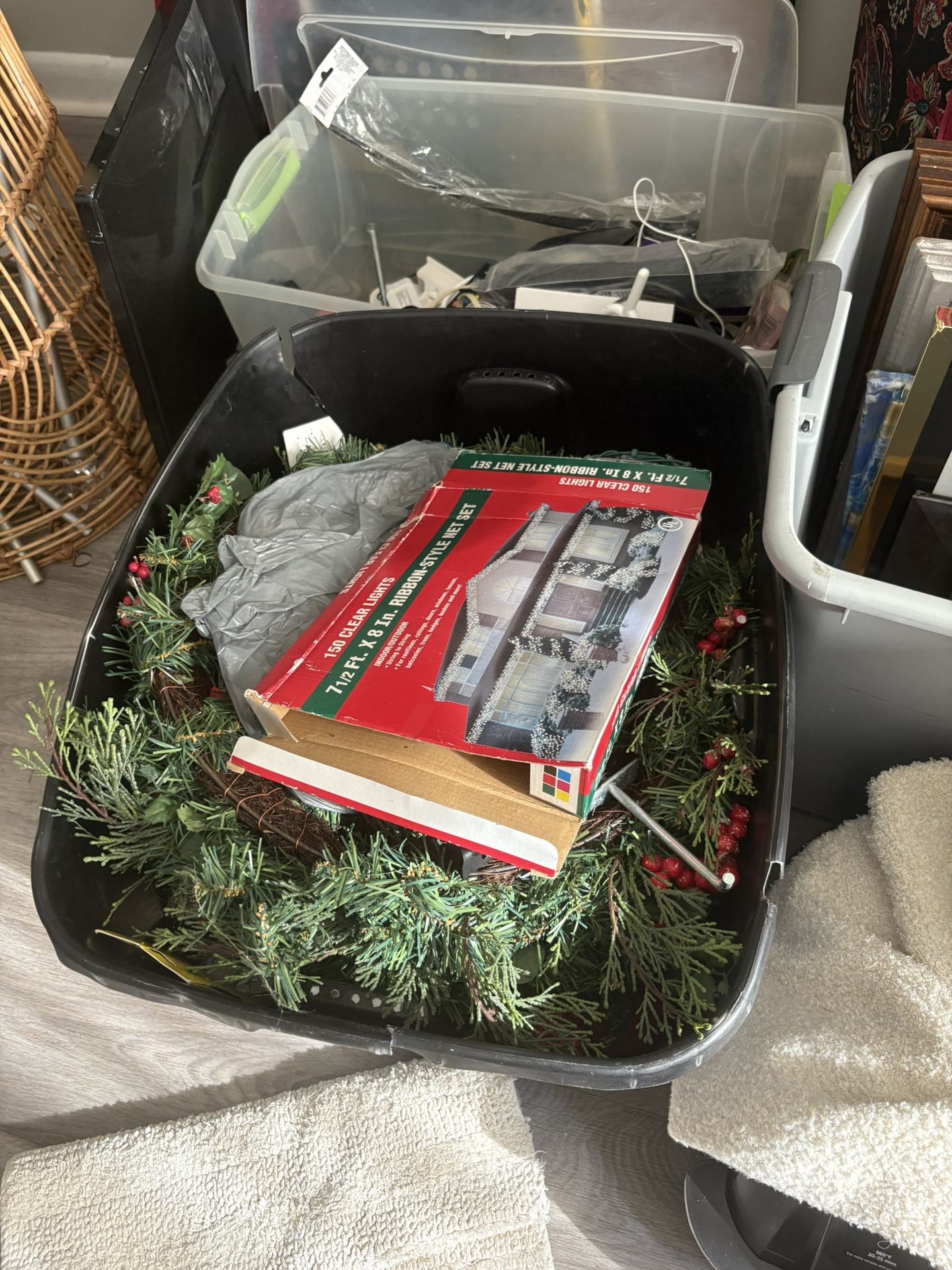 Box Of Christmas Decorations
