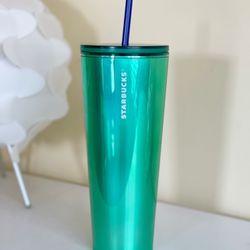 Starbucks Venti Blue fame shiny tumbler - new 2022