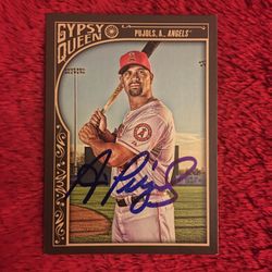 Autograph Card Signed By Albert Puljos 