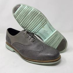 Cole Haan Great Jones Wing Tip Men US 13M Gray Oxford Shoes C11525