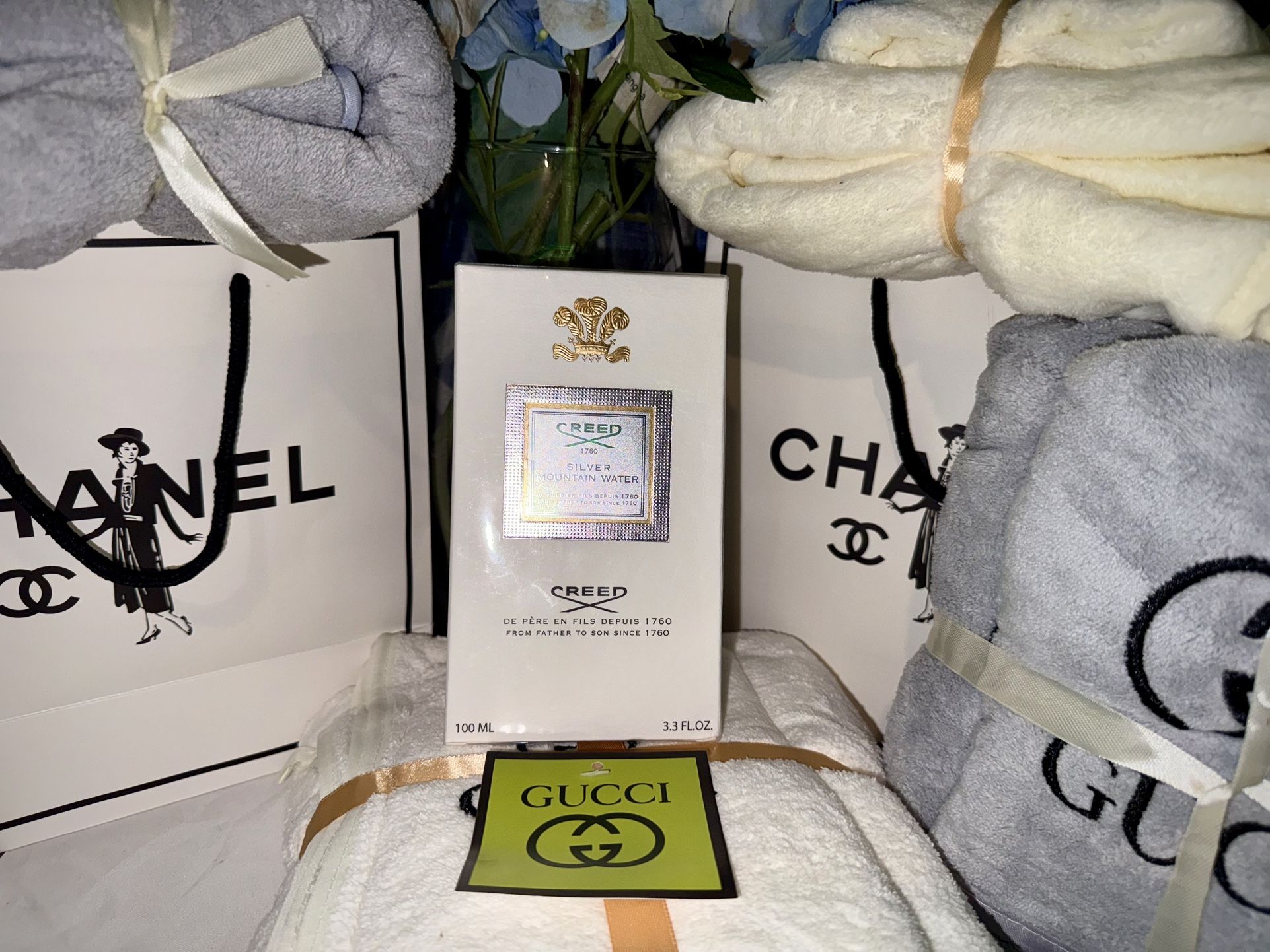 Designer Perfume And Towels 
