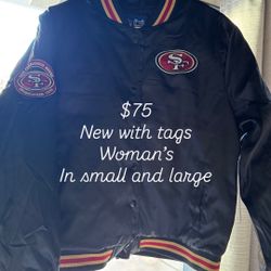 Woman’s Brand New 49er Bomber Jackets