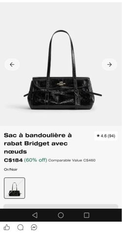 Coach black bag