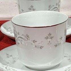 SONE CHINA MADE IN JAPAN WITH GRAY TINY FLORAL MOTIF 