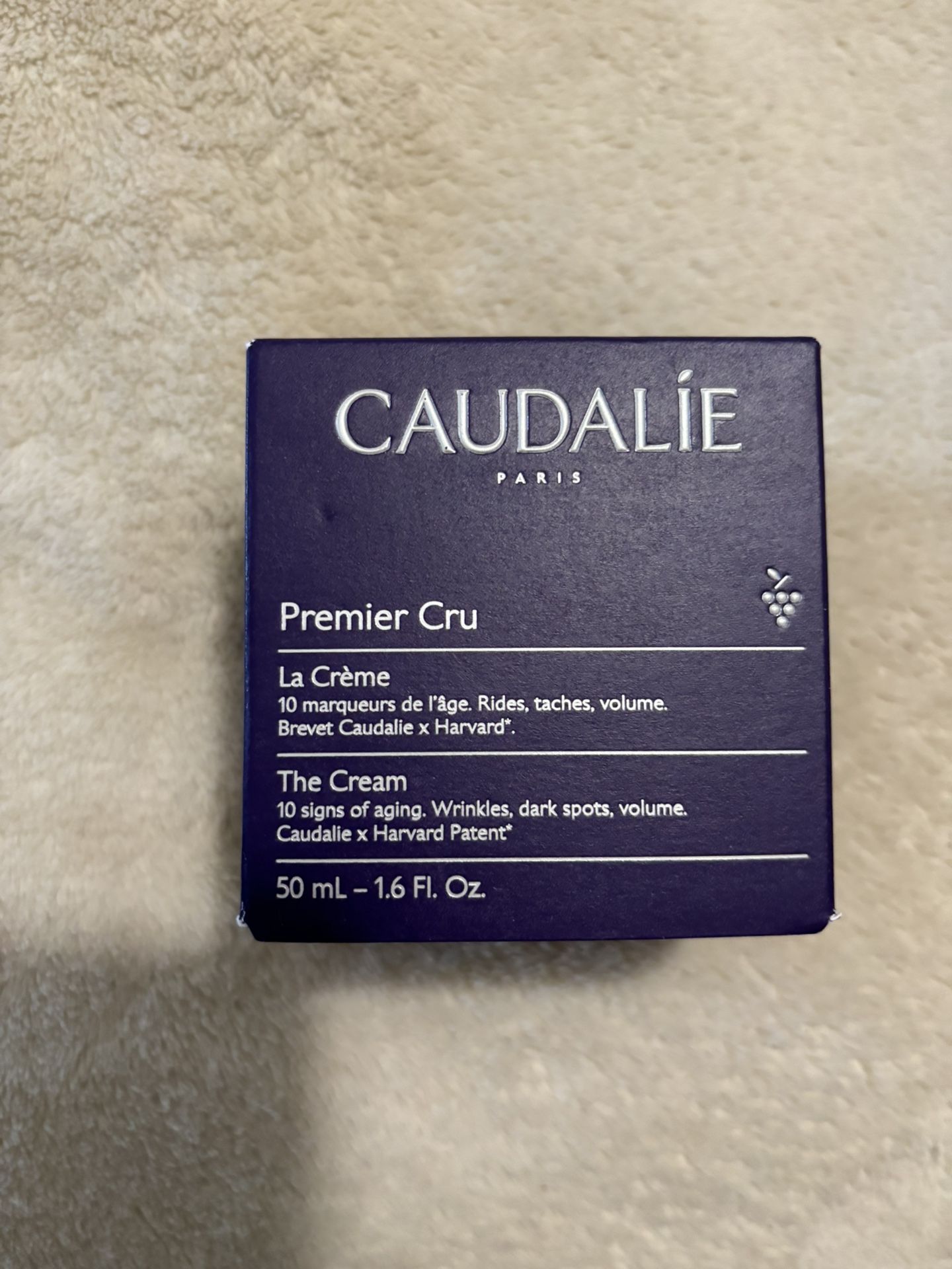 Caudalíe- Premier Cru Anti Aging Cream Moisturizer with Hyaluronic Acid