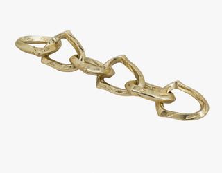 Gold link chain decor