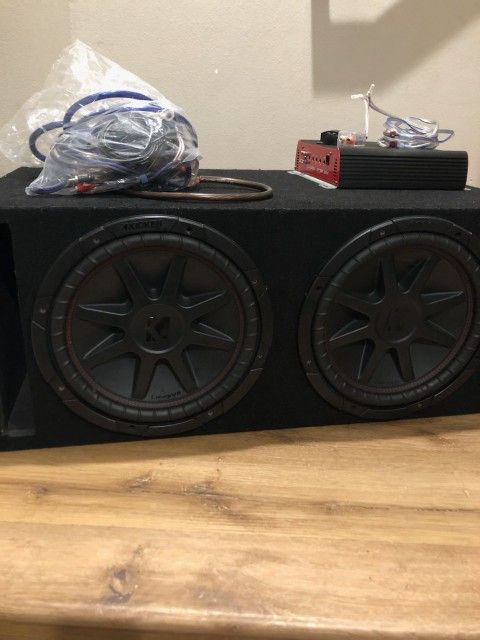 Complete Car Audio Setup: Kicker CompVR Subwoofers + Amp & Wires