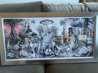 Sam Roloff 2023 signed and framed collage
