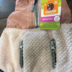 Dog Two Tone Fleece Coat NWT Small