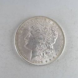 1889 Morgan Silver Dollar -- STELLAR NEAR-UNCIRCULATED COIN!