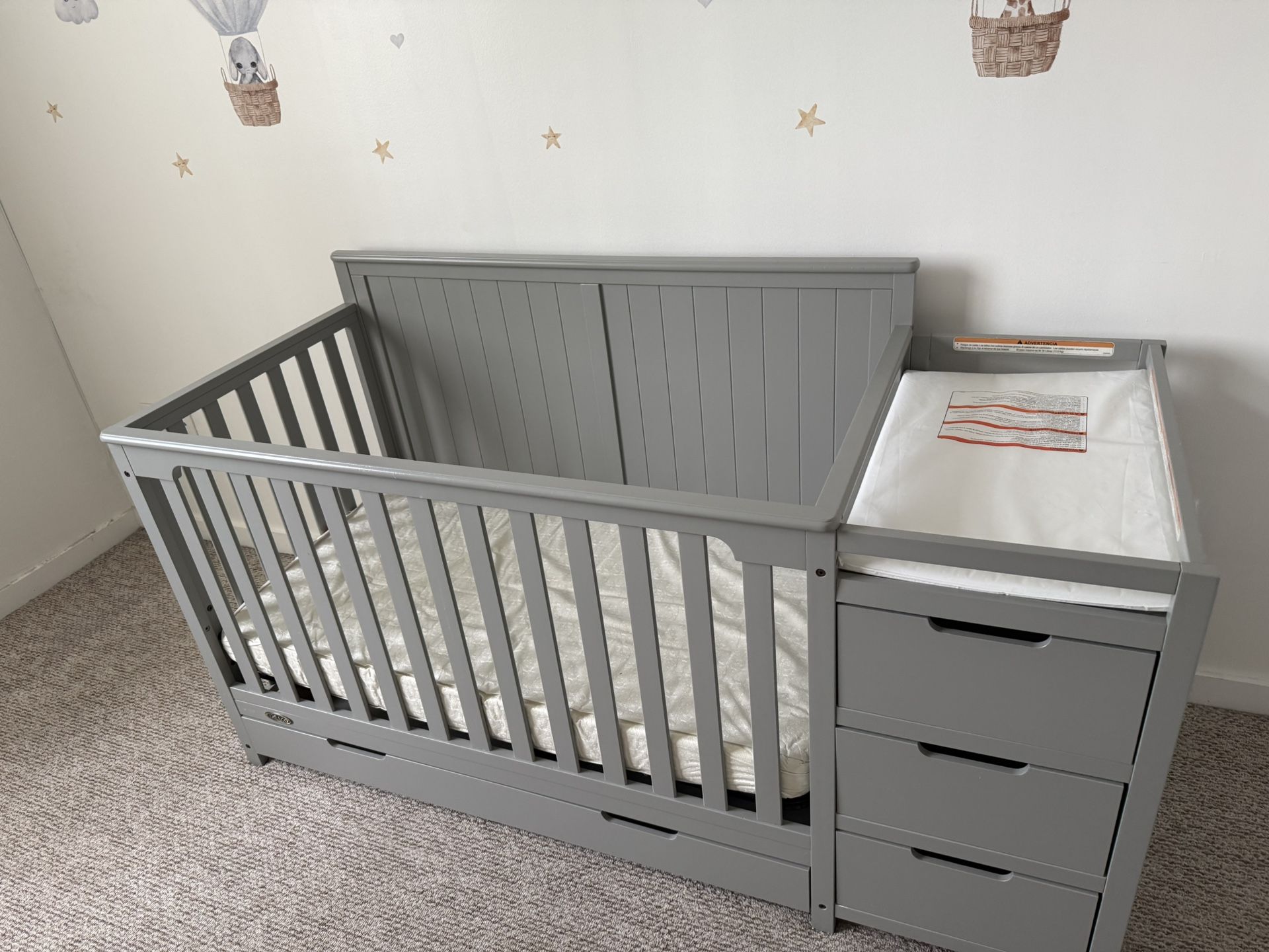 Baby Crib With Mattress