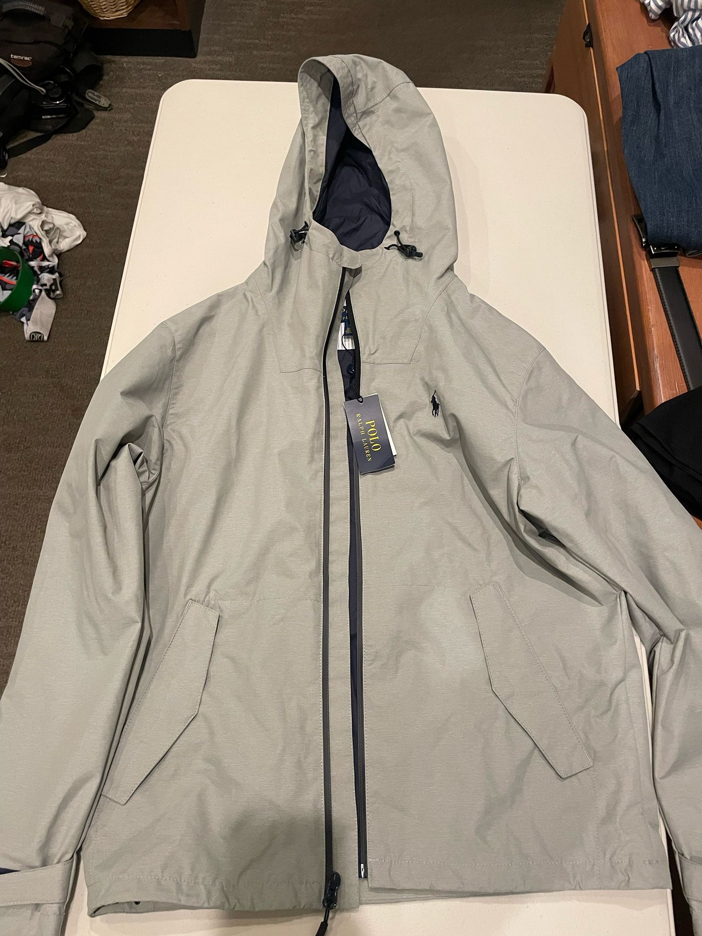 Brand New Grey Polo Ralph Lauren Windbreaker
