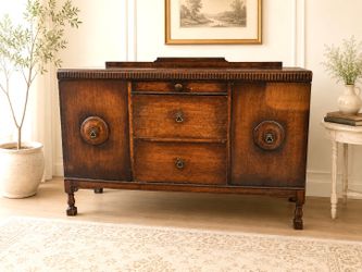 Antique sideboard Buffet credenza solid wood